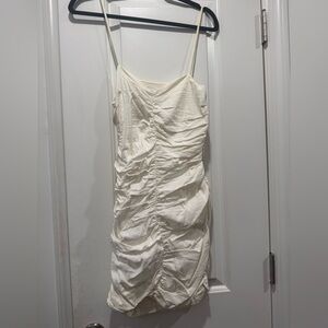 Zara Cream V-Neck Top